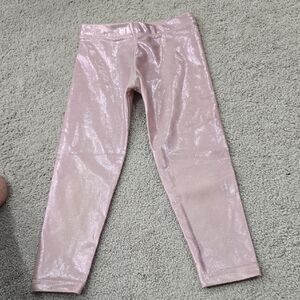 Glittery Pink Kids Leggings